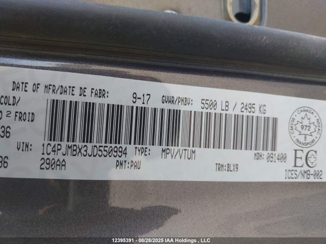 1C4PJMBX3JD550994 Jeep 2018