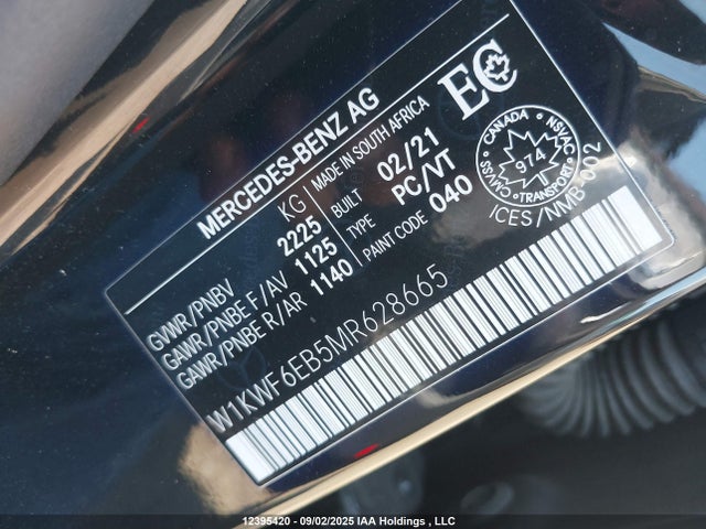 W1KWF6EB5MR628665 Mercedes-Benz m276