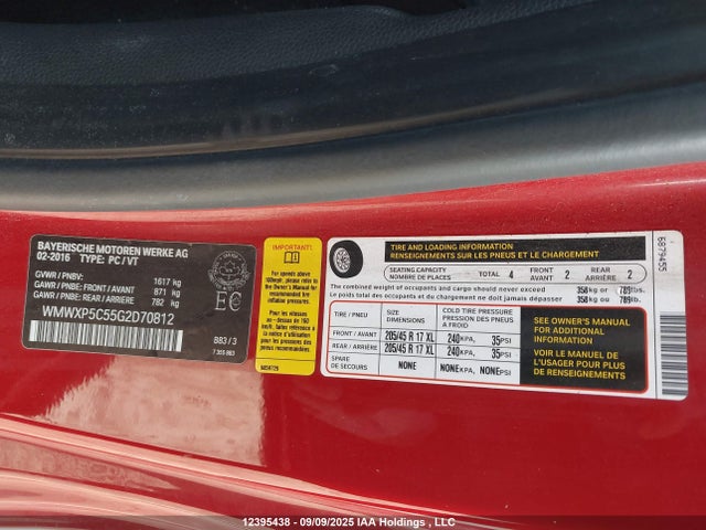 WMWXP5C55G2D70812 Mini Hardtop