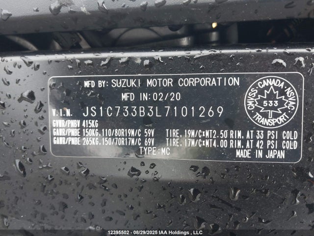 JS1C733B3L7101269 Suzuki P513-