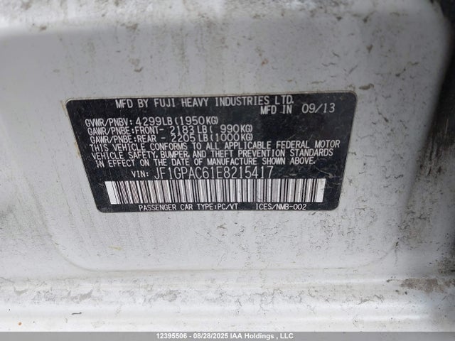 Subaru Impreza 2014 JF1GPAC61E8215417 Image 19