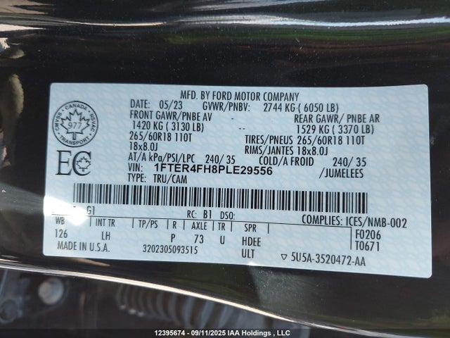 1FTER4FH8PLE29556 Ford tivct