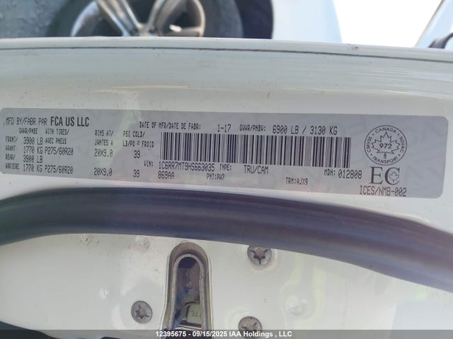 RAM 1500 2017 1C6RR7MT9HS663035 Image 9