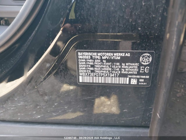 WBX73EF07P5X19417 BMW X1