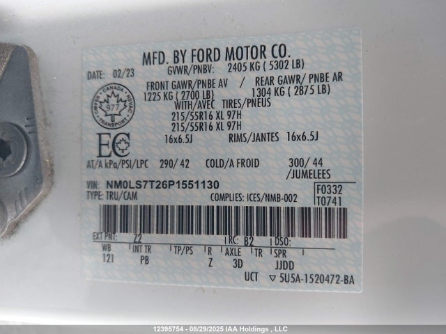 Ford gdi 2023 NM0LS7T26P1551130 Image 9