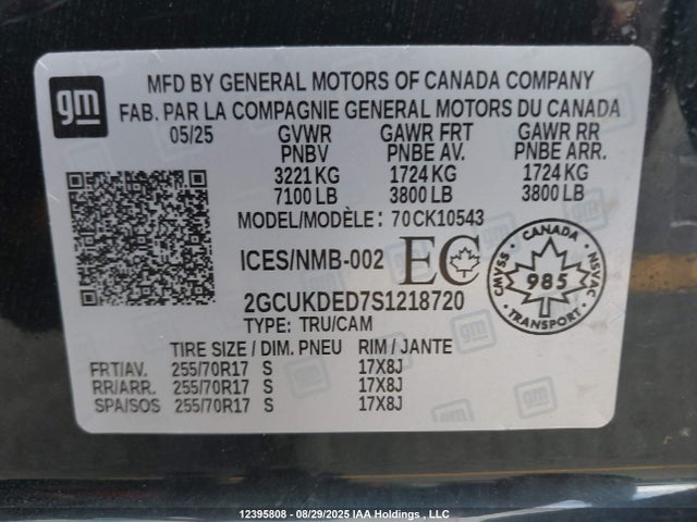 2GCUKDED7S1218720 Chevrolet l84