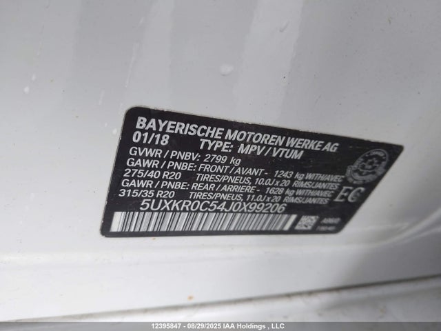 BMW X5 2018 5UXKR0C54J0X99206 Image 19
