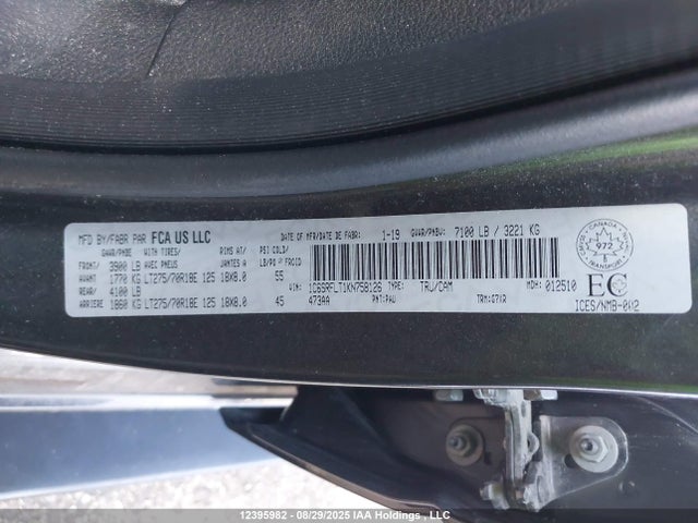 RAM 1500 2019 1C6SRFLT1KN758126 Image 19