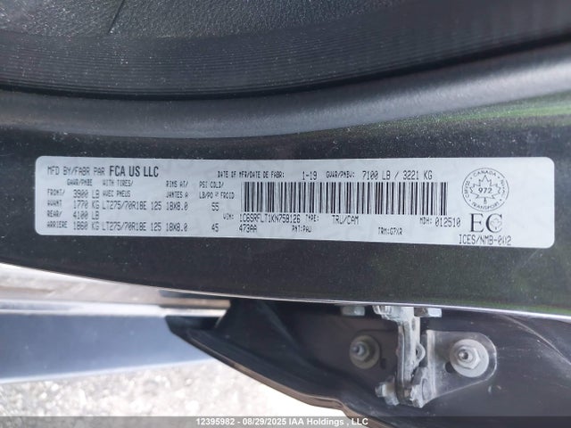 RAM 1500 2019 1C6SRFLT1KN758126 Image 9