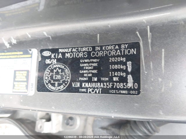 KIA dohc gdi nu 2015 KNAHU8A35F7085610 Image 9