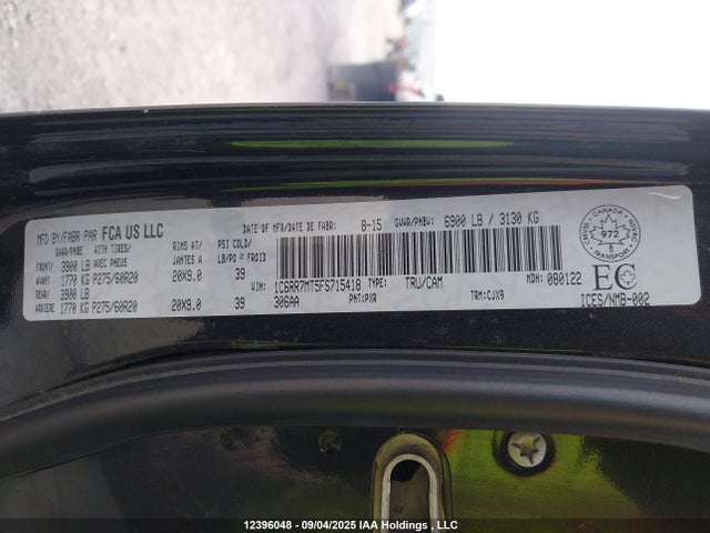 RAM 1500 2015 1C6RR7MT5FS715418 Image 9