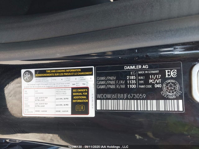 WDDWJ6EB8JF673059 Mercedes-Benz m276