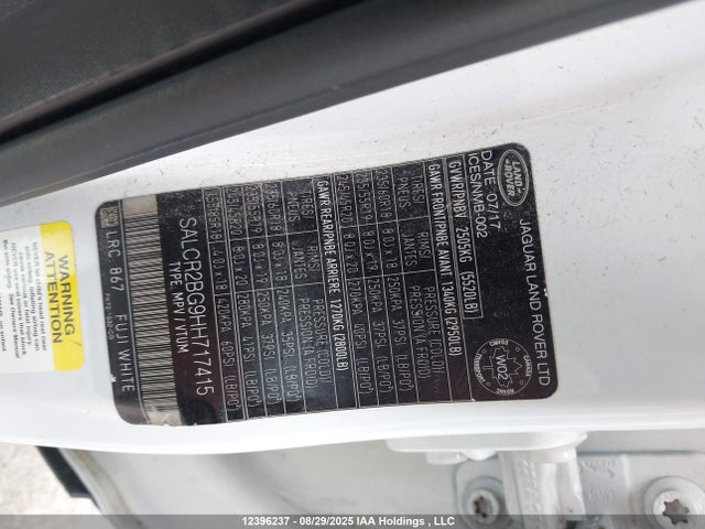 SALCR2BG9HH717415 Land Rover Discovery Sport Hse