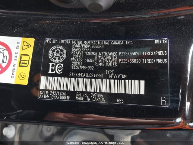 Lexus 2gr-fks 2020 2T2YZMDA1LC214259 Image 19