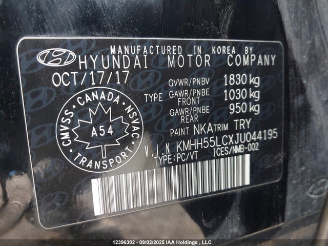 KMHH55LCXJU044195 Hyundai t-gdi gamma