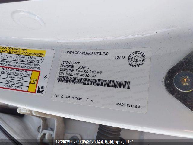 1HGCV1F38KA801604 Honda l15be