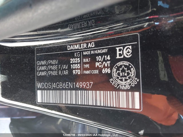 Mercedes-Benz 2014 2014 WDDSJ4GB6EN149937 Image 18