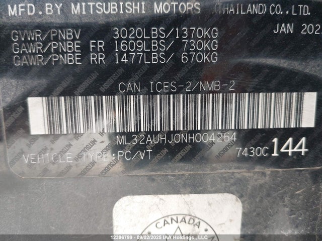 ML32AUHJ0NH004264 Mitsubishi mivec
