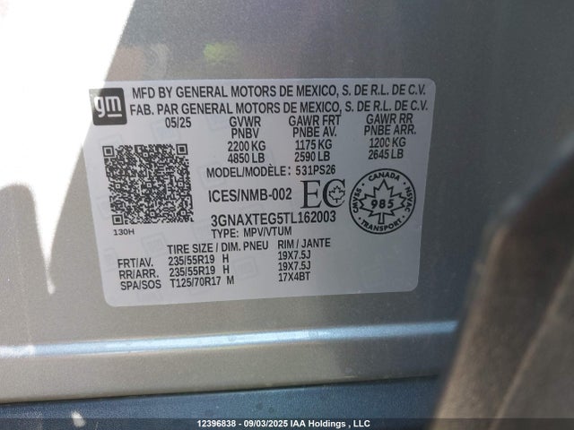 Chevrolet lsd 2026 3GNAXTEG5TL162003 Image 9