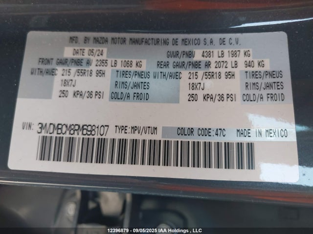 Mazda pyukd 2024 3MVDMBCM8RM698107 Image 9