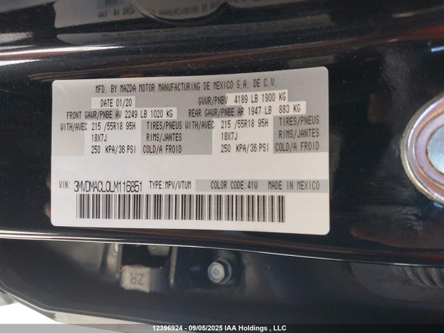 Mazda py 2020 3MVDMACL0LM116851 Image 19