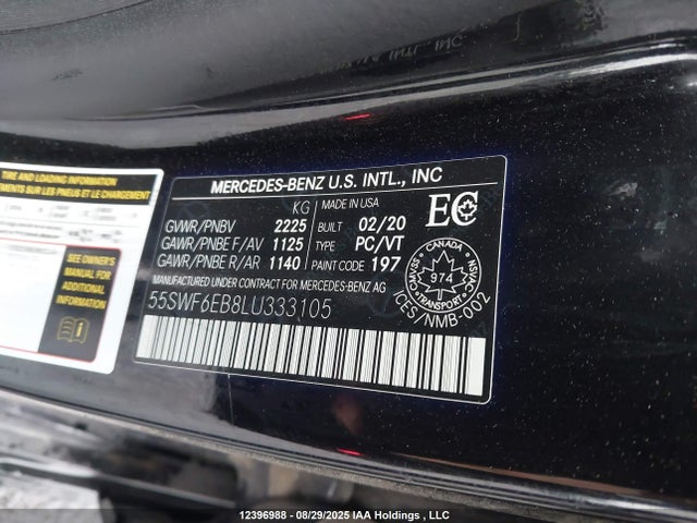 Mercedes-Benz m276 2020 55SWF6EB8LU333105 Image 9