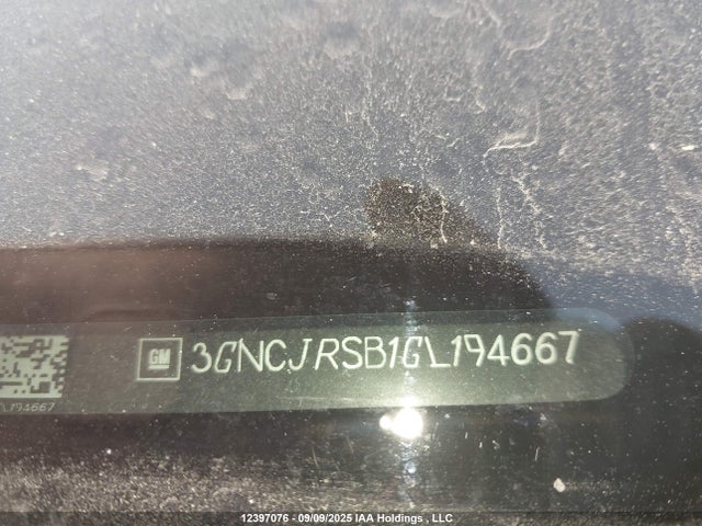 3GNCJRSB1GL194667 Chevrolet luv - mfi, vvt, alum, gme e85 max