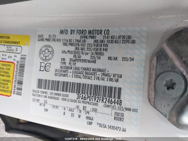 Ford 2015 2015 3FA6P0T92FR246448 Image 18