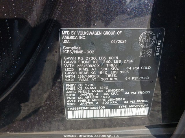 Volkswagen 2024 2024 1V29SPE84RC009609 Image 9