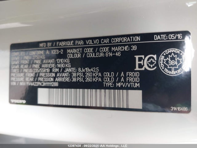 YV4A22PK3H1111288 Volvo b4204ts