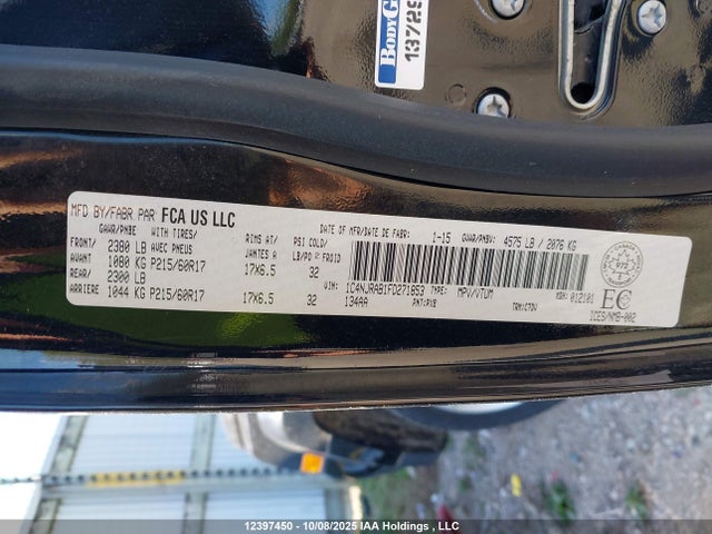 1C4NJRAB1FD271853 Jeep 2015