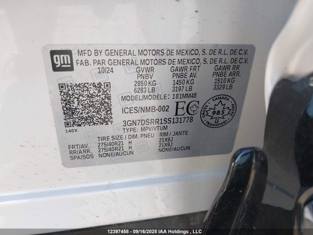 Chevrolet x0c+ec3 2025 3GN7DSRR1SS131778 Image 19