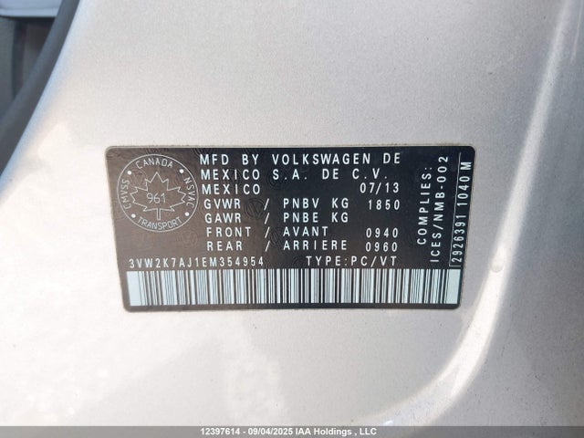 Volkswagen Jetta 2014 3VW2K7AJ1EM354954 Image 18