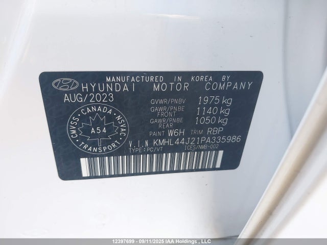 KMHL44J21PA335986 Hyundai t-gdi gamma ii