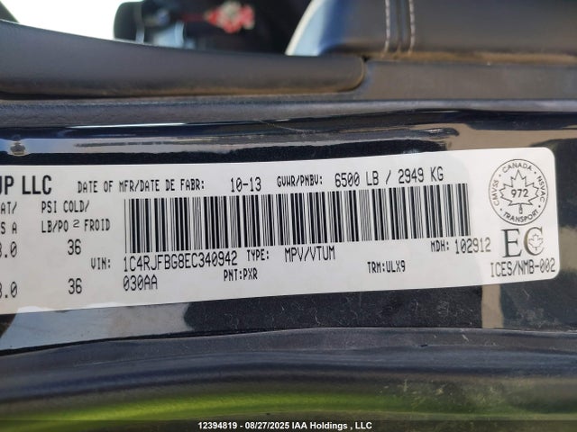 1C4RJFBG8EC340942 Jeep Grand Cherokee