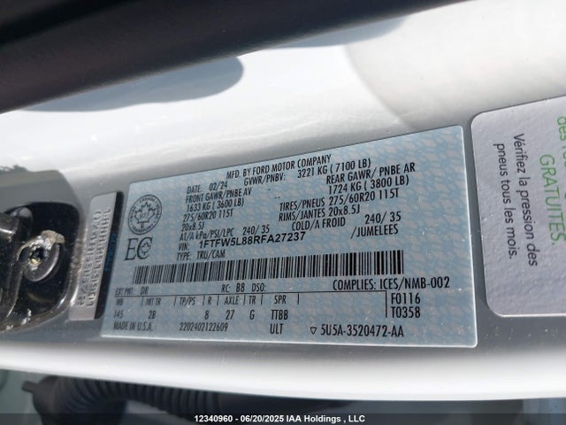 Ford gtdi 2024 1FTFW5L88RFA27237 Image 9