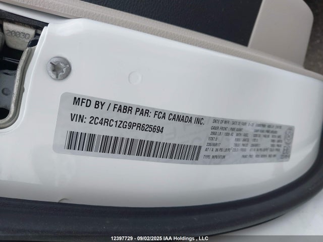 2C4RC1ZG9PR625694 Chrysler grand caravan