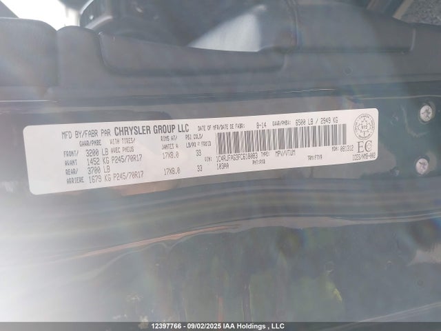 1C4RJFAG3FC618083 Jeep Grand Cherokee