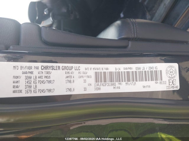 1C4RJFAG3FC618083 Jeep Grand Cherokee