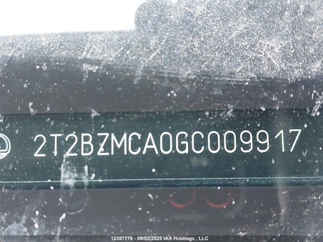 2T2BZMCA0GC009917 Lexus RX