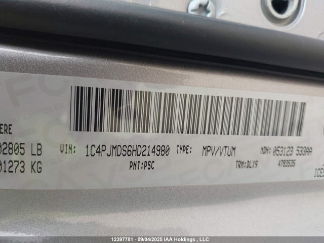 1C4PJMDS6HD214980 Jeep Cherokee