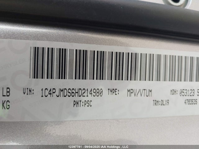 1C4PJMDS6HD214980 Jeep Cherokee