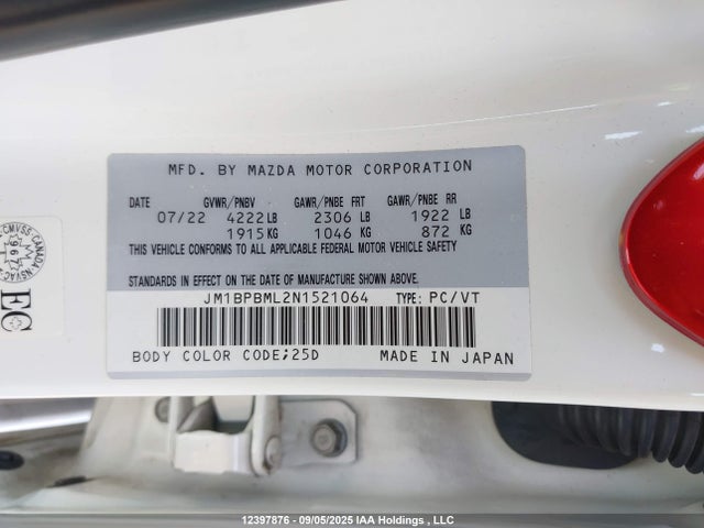 JM1BPBML2N1521064 Mazda py