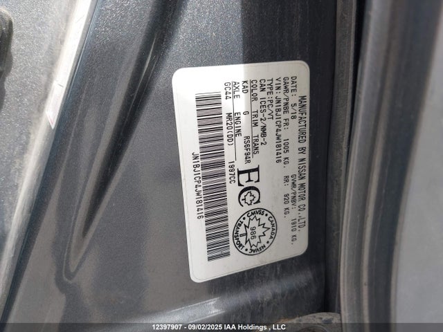 JN1BJ1CP4JW181416 Nissan Qashqai S/sv