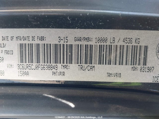 3C6UR5CJ0FG638849 RAM 2500