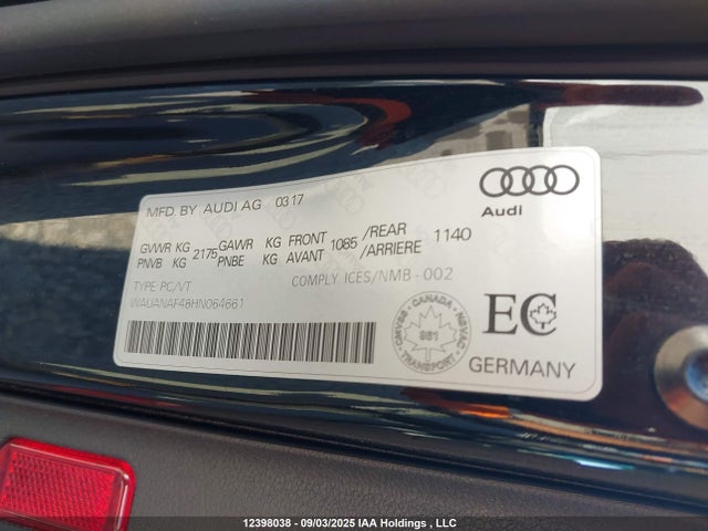WAUANAF48HN064661 Audi A4