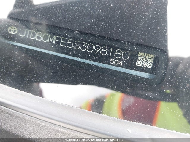 JTDBCMFE5S3098180 Toyota 2zr-fxe