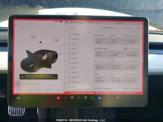 5YJ3E1EA4MF973086 Tesla MODEL 3