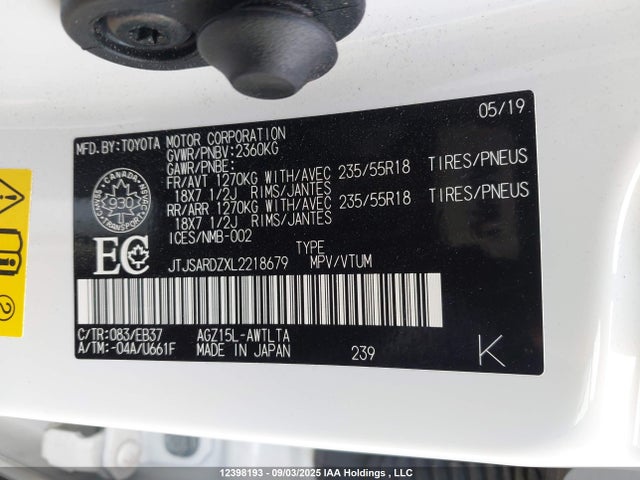 JTJSARDZXL2218679 Lexus 8ar-fts