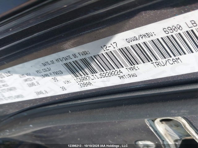 1C6RR7LT1JS220224 RAM 1500